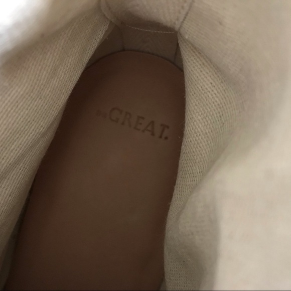 The Great. Boxcar Lace-Up Granny Boot Vanilla 9.5 - Picture 10 of 12